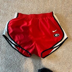UGA running Nike shorts
